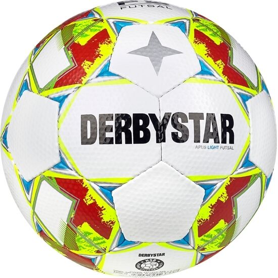 Derbystar Futsal Apus Light v23, weiss gelb rot, 4