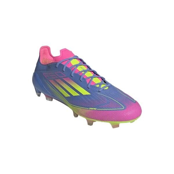 adidas F50 ELITE FG Fussballschuhe blau/gelb/pink 13 (48 2/3 EU)