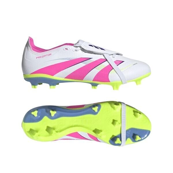 adidas PREDATOR LEAGUE FT FG/MG Fussballschuhe weiß/pink/gelb 13 (48 2/3 EU)