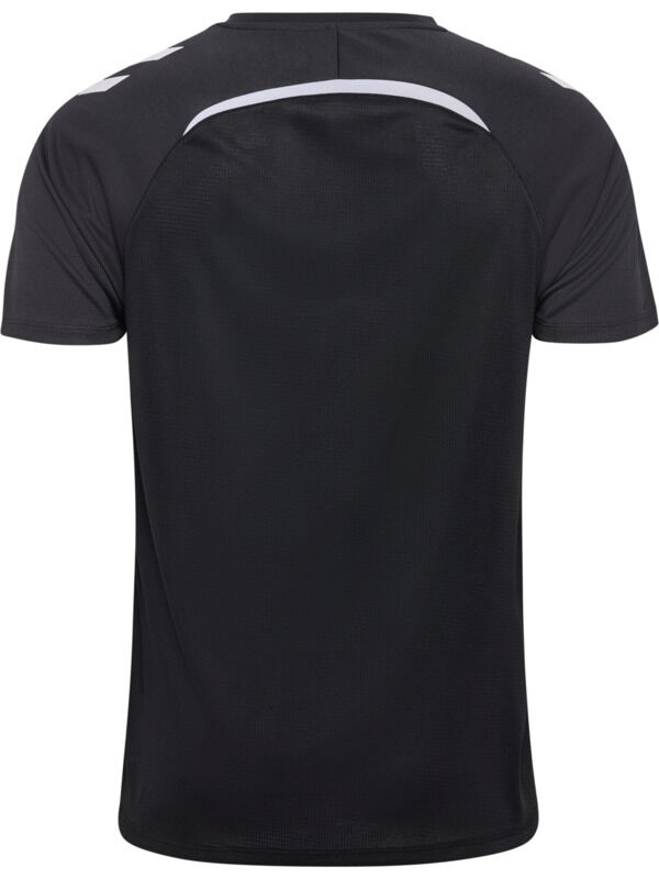 HUMMEL hmlLEAD 2.0 JERSEY S/S - BLACK/ASPHALT - 2XL