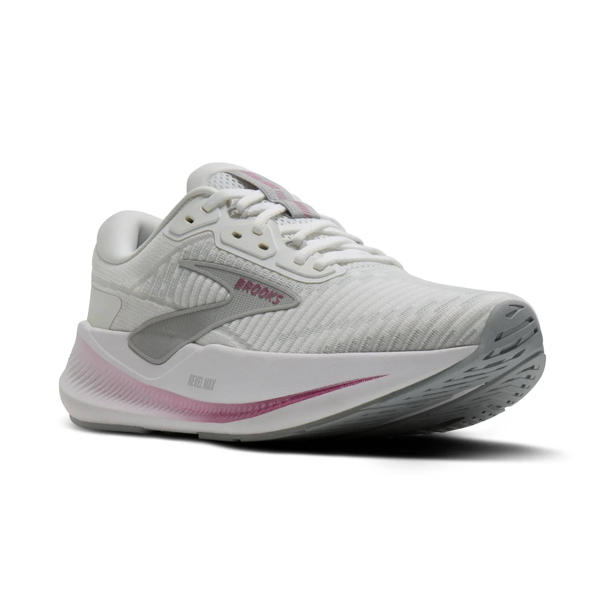 BROOKS Reval Max Damen Laufschuhe white/harbor mist/metallic 43