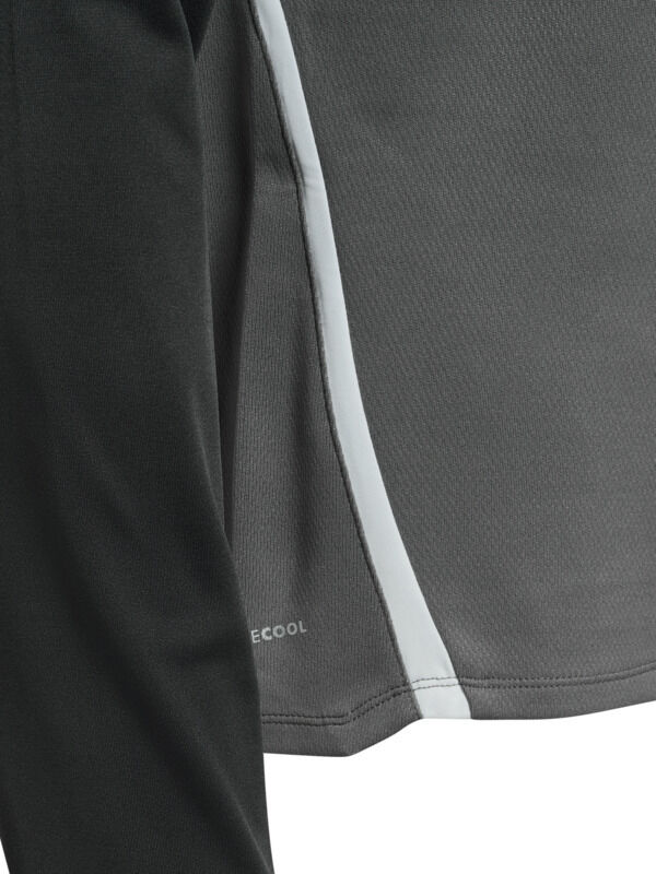 HUMMEL hmlLEAD 2.0 HALF ZIP - STEEL GRAY/ASPHALT - 2XL