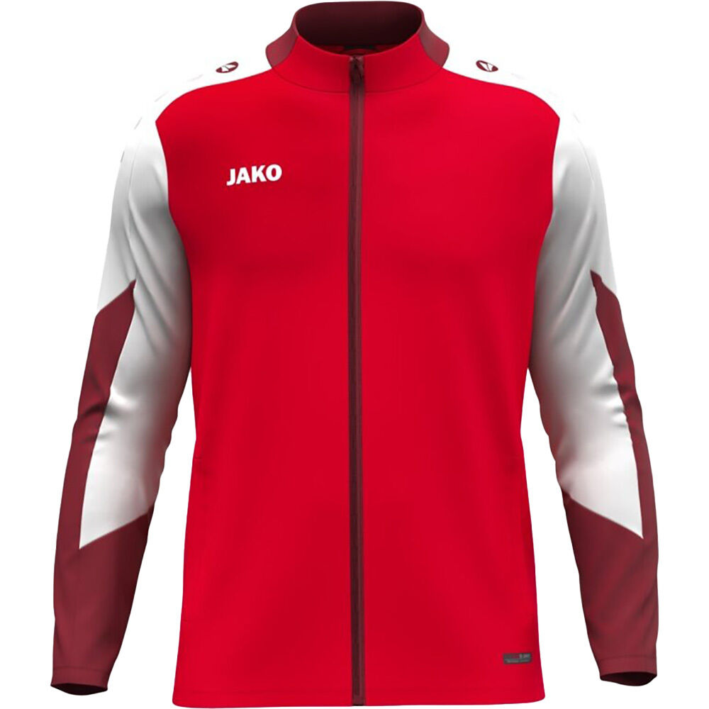 JAKO Polyesterjacke Dynamic rot/weiß/dunkelrot 164