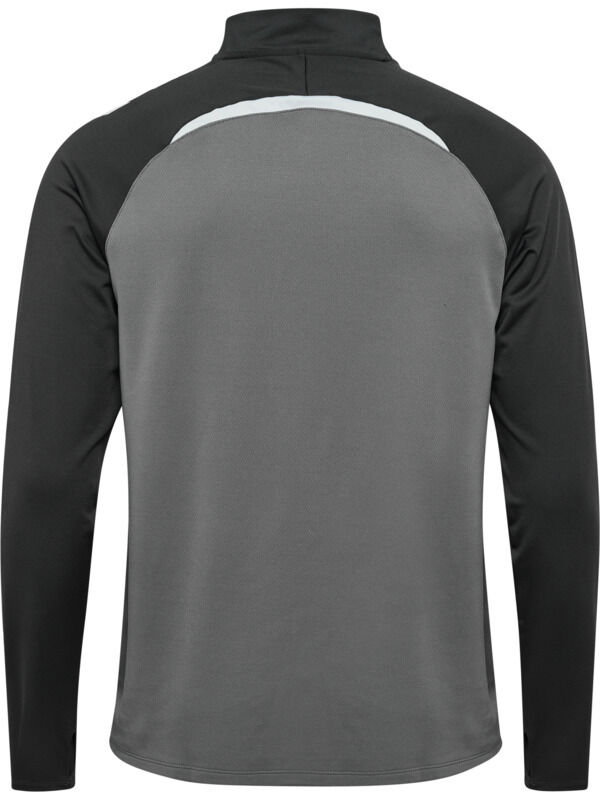 HUMMEL hmlLEAD 2.0 HALF ZIP - STEEL GRAY/ASPHALT - 2XL