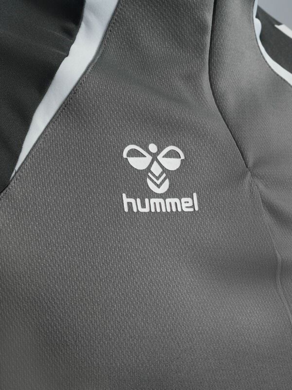 HUMMEL hmlLEAD 2.0 HALF ZIP - STEEL GRAY/ASPHALT - 2XL
