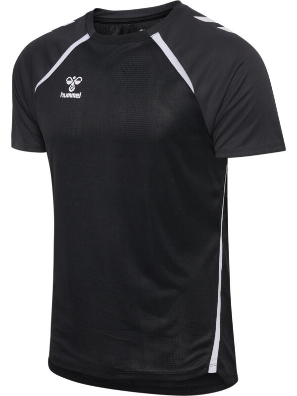 HUMMEL hmlLEAD 2.0 JERSEY S/S - BLACK/ASPHALT - XL HUMMEL hmlLEAD 2.0 JERSEY S/S - BLACK/ASPHALT - 2XL