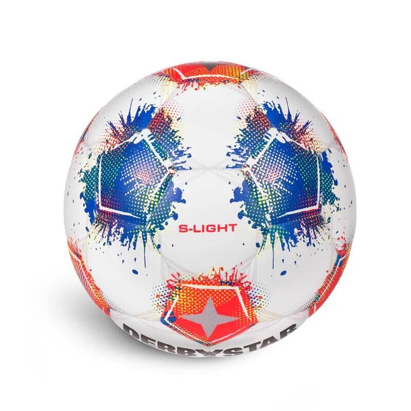 10er Ballpaket Derbystar Bundesliga Brillant Replica S-Light v25 Trainingsball weiß/rot/blau 4