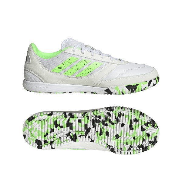 adidas TOP SALA III Competition II  Indoorschuhe JH6294 weiss/grün/schwarz 13 (48 2/3 EU)