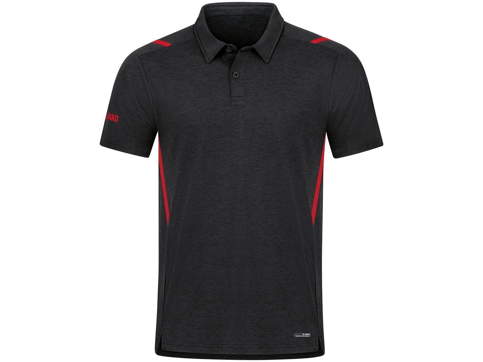 JAKO Polo Challenge  M Schwarz Meliert/Rot